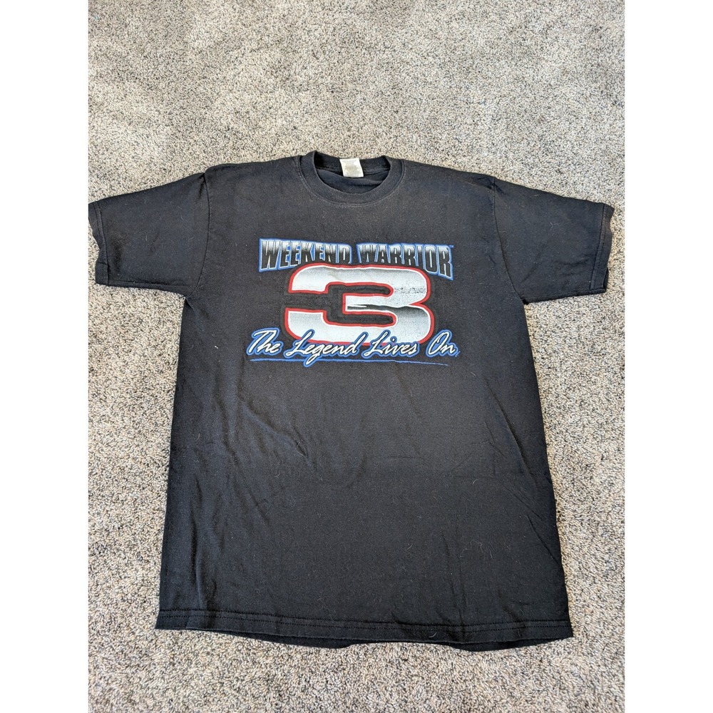 Jerzees Dale Earnhardt‎ Sr Warrior 3 Legend Black NASCAR Racing Graphic T-Shirt